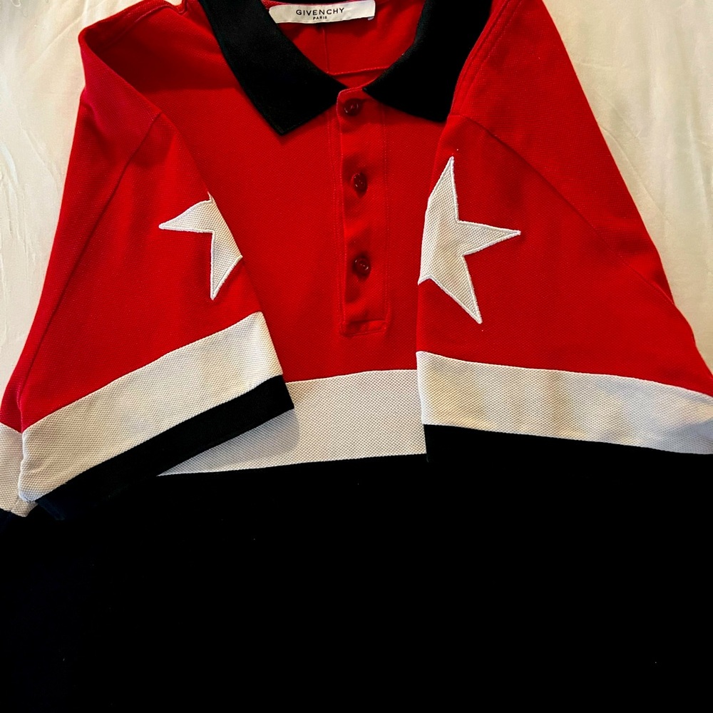 High End designer Givenchy Polo Shirt on sale for more than half off.